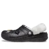 Disco Classic gefütterte Disco-Glitter-Clogs „Schwarz-Weiß“