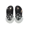 Disco Classic gefütterte Disco-Glitter-Clogs „Schwarz-Weiß“