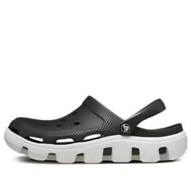 Duet-Strand-Sandalen Schwarz Weiß