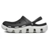 Duet-Strand-Sandalen Schwarz Weiß