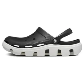 Duet-Strand-Sandalen Schwarz Weiß