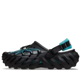 Echo Clog mit reflektierenden Schnürsenkeln „Black Teal“