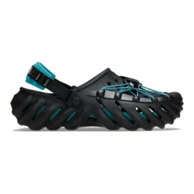 Echo Clog mit reflektierenden Schnürsenkeln „Black Teal“