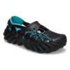 Echo Clog mit reflektierenden Schnürsenkeln „Black Teal“