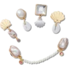 Elevated Pearl 5er-Pack Jibbitz-Anstecker