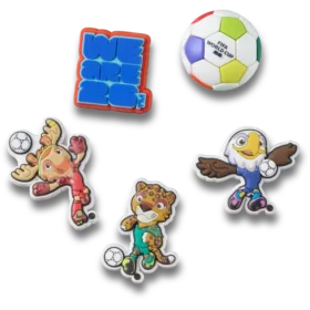 FIFA-Weltmeisterschaft 2026 – 5er-Pack Jibbitz-Anstecker