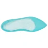 Flache eisblaue Sandalen