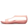 Flache rosa Sandalen