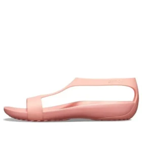 Flache rosa Sandalen