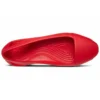 Flache rote Sandalen