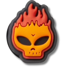 Flaming Skull Jibbitz™-Anstecker