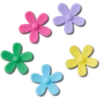 Flower Power 5er-Pack Jibbitz-Anstecker Flower Power 5er-Pack Jibbitz-Anstecker