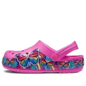 Fun Lab Multi Butterfly Band Clogs „Pink Blue“