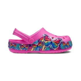 Fun Lab Multi Butterfly Band Clogs „Pink Blue“