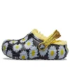 Gefütterte Vacay Vibes Clogs „Black Daisy“