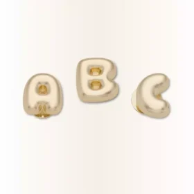 Gold Bubble Letter „a“ Jibbitz™-Anstecker