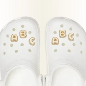 Gold Bubble Letter „a“ Jibbitz™-Anstecker