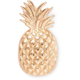 Goldener Ananas-Jibbitz-Schuhanhänger