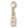 Goldener Buchstabe „B“ – Jibbitz-Anstecker