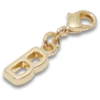 Goldener Buchstabe „B“ – Jibbitz-Anstecker