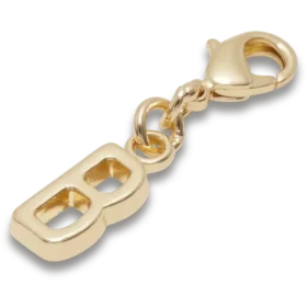 Goldener Buchstabe „B“ – Jibbitz-Anstecker