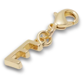 Goldener Buchstabe „E“ – Jibbitz-Anstecker