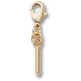 Goldener Buchstabe „I“ – Jibbitz™-Anstecker