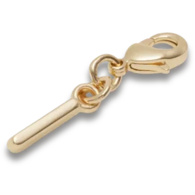Goldener Buchstabe „I“ – Jibbitz™-Anstecker