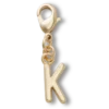 Goldener Buchstabe K – Jibbitz-Anstecker