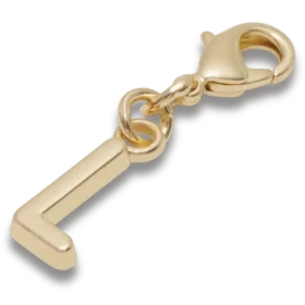 Goldener Buchstabe L – Jibbitz-Anstecker