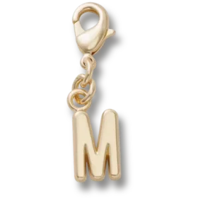 Goldener Buchstabe „M“ – Jibbitz-Anstecker