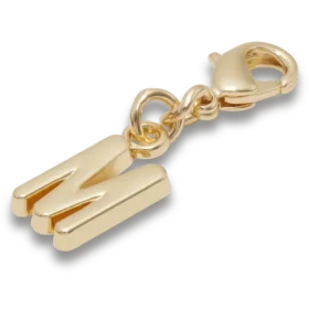 Goldener Buchstabe „M“ – Jibbitz-Anstecker