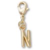 Goldener Buchstabe „N“ – Jibbitz™-Anstecker