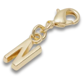 Goldener Buchstabe „N“ – Jibbitz™-Anstecker
