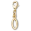 Goldener Buchstabe „O“ – Jibbitz™-Anstecker