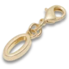 Goldener Buchstabe „O“ – Jibbitz™-Anstecker