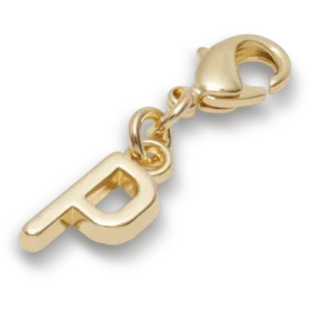 Goldener Buchstabe „P“ – Jibbitz™-Anstecker