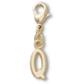 Goldener Buchstabe „Q“ – Jibbitz-Anstecker