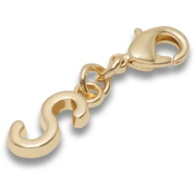 Goldener Buchstabe „S“ – Jibbitz-Anstecker