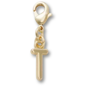 Goldener Buchstabe „T“ – Jibbitz-Anstecker