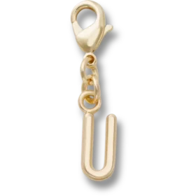 Goldener Buchstabe „U“ – Jibbitz™-Anstecker