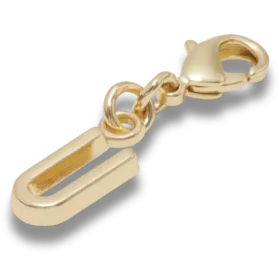 Goldener Buchstabe „U“ – Jibbitz™-Anstecker