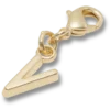 Goldener Buchstabe „V“ – Jibbitz-Anstecker