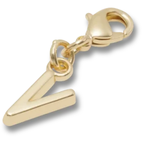 Goldener Buchstabe „V“ – Jibbitz-Anstecker