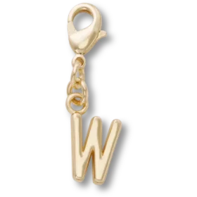 Goldener Buchstabe „W“ – Jibbitz-Anstecker