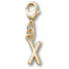 Goldener Buchstabe „X“ – Jibbitz™-Anstecker