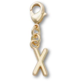 Goldener Buchstabe „X“ – Jibbitz™-Anstecker