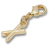 Goldener Buchstabe „X“ – Jibbitz™-Anstecker