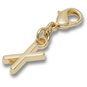 Goldener Buchstabe „X“ – Jibbitz™-Anstecker