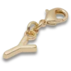 Goldener Buchstabe Y – Jibbitz-Anstecker